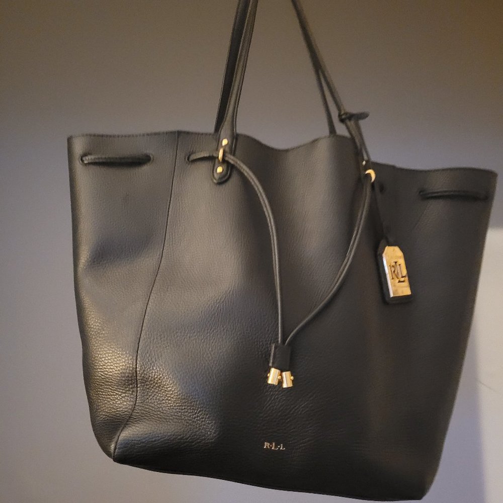 Black Ralph Lauren large shoulder bag